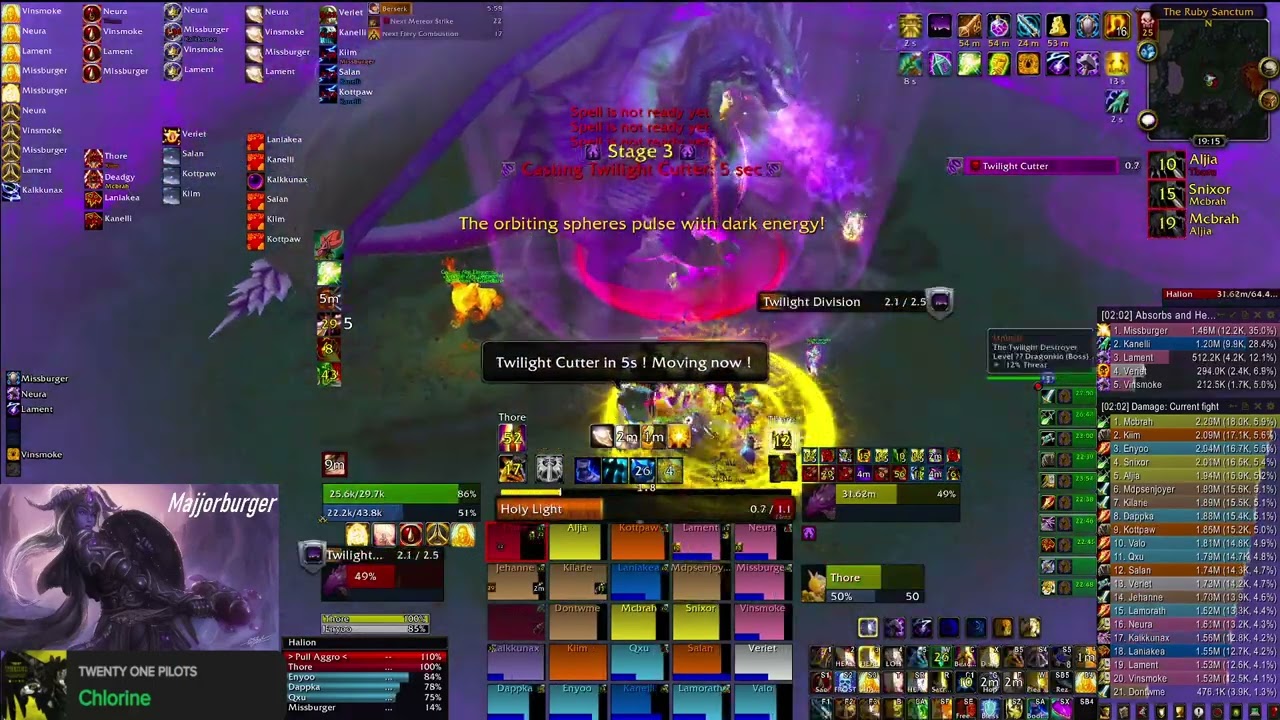 HALION 25 HC - 2 HEALS - Holy Paladin (Pov)- Warmane (Lordaeron) 0% Buff