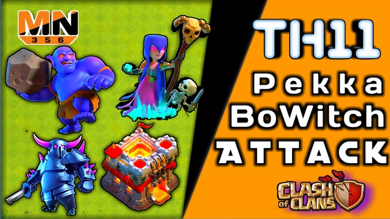 TH11 Pekka Bowler Witch Attack Strategy | How to Use Pekka BoWitch Attack Strategy in Clash of Clans