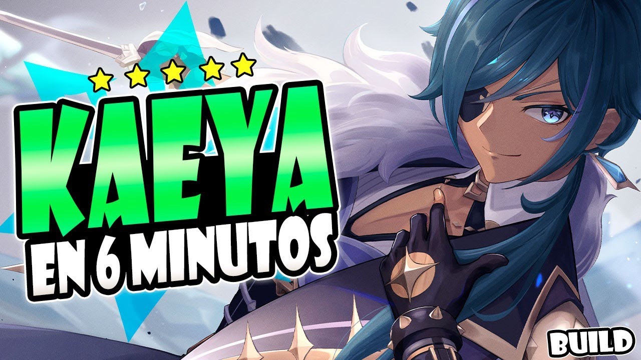 KAEYA BUILD GOD EN 6 MINUTOS! 🍪✨ - Genshin Impact - Guía Build Kaeya