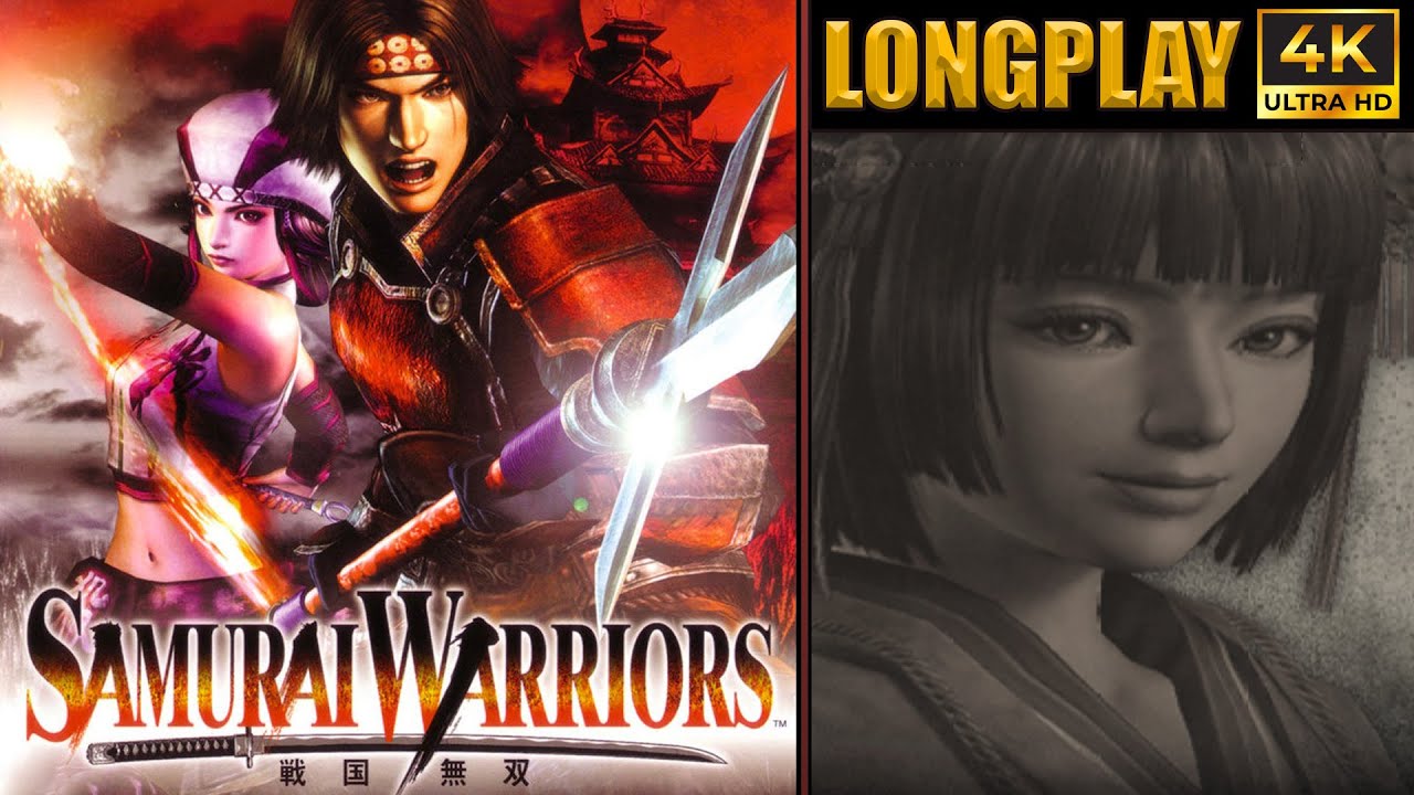 Samurai Warriors Longplay | Okuni - Full Walkthrough - All Paths No Commentary PS2 4K
