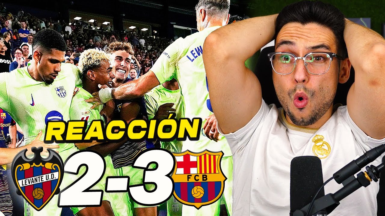 REACCIONES DE UN HINCHA al Levante vs Barcelona 2-3 *REMONTADA HEROICA* | ByDiegoX10