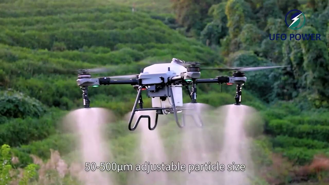 Agricultural spray drone with a payload capacity of 50 kg and a 40-liter tanK