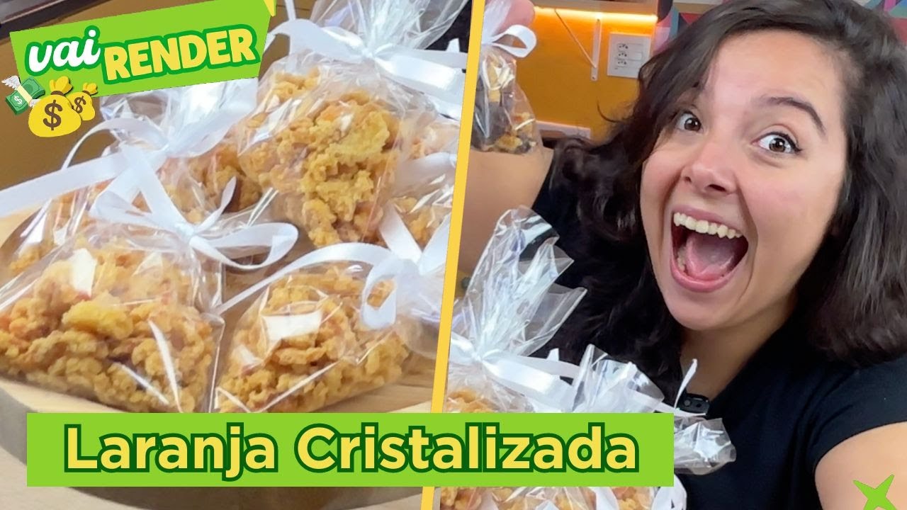 Laranja Cristalizada Caseira