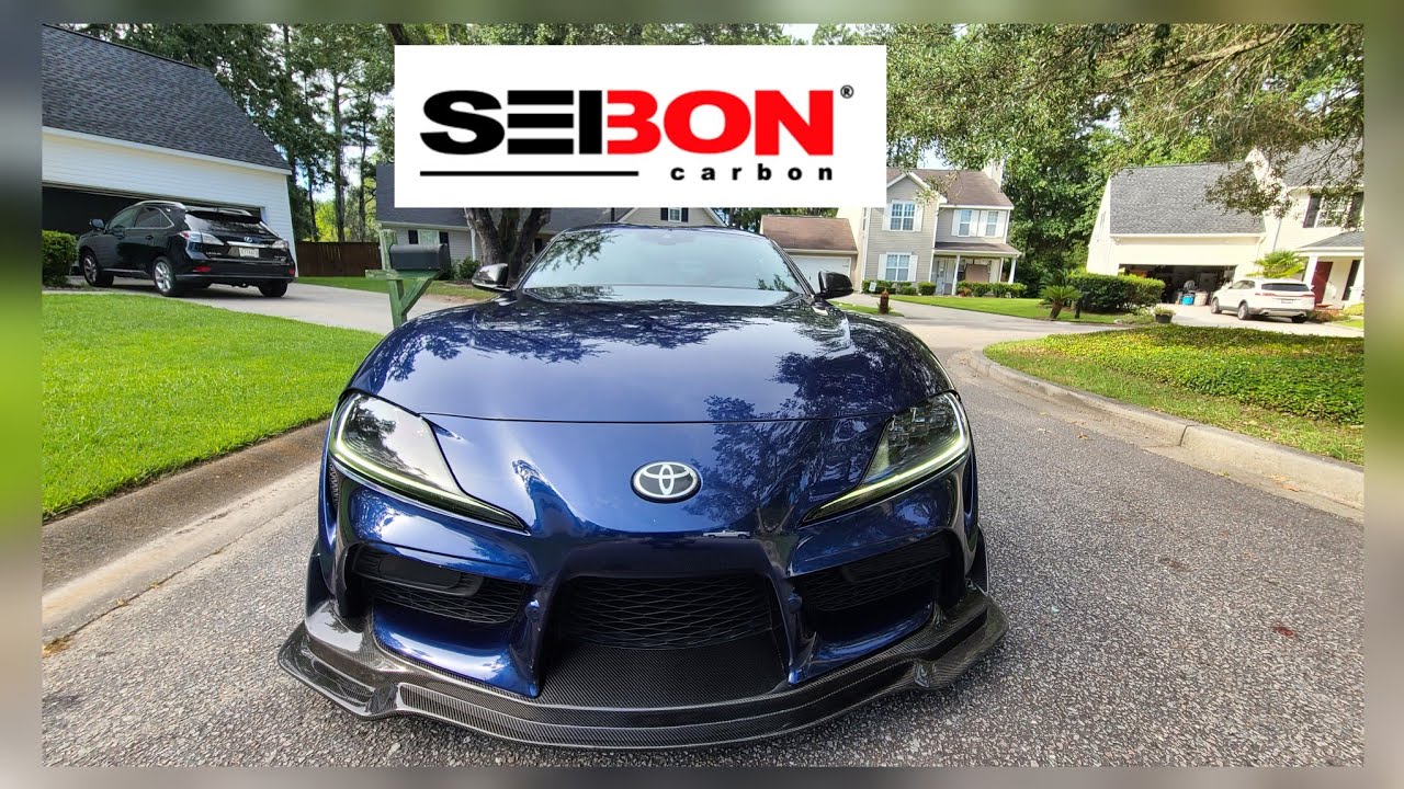 Seibon Carbon lip installation on Supra A90