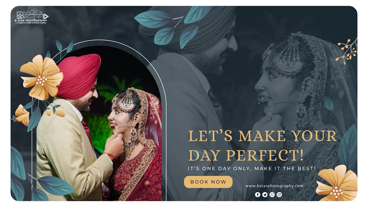 BEST SAME DAY Navjot & Rajni SHOOT BY @bstarphotography #wedding #love #youtubeshorts #india