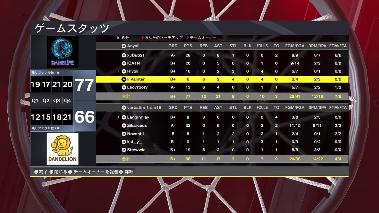 NBA2K26 KPL playoffs  vs Damelife