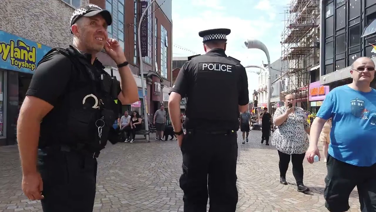rebellion fesival  is underway in blackpool   we walk around  blackpool , the sights and sounds  ...
