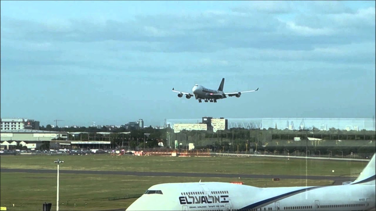 Singapore Airlines Cargo Boeing 747 Heathrow Landing Plane Spotting