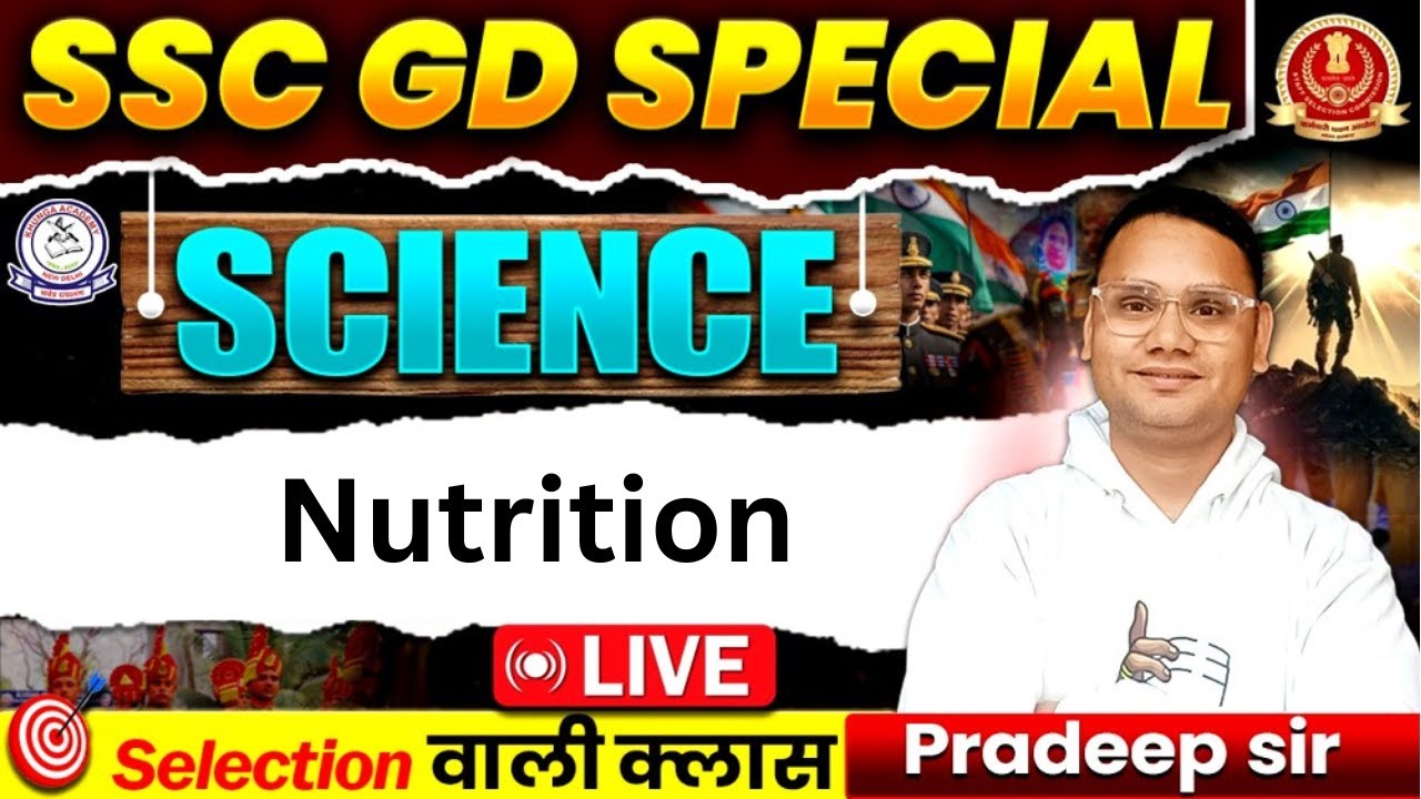 Nutrition Complete Concepts | Most Important Questions | SSC GD 2026