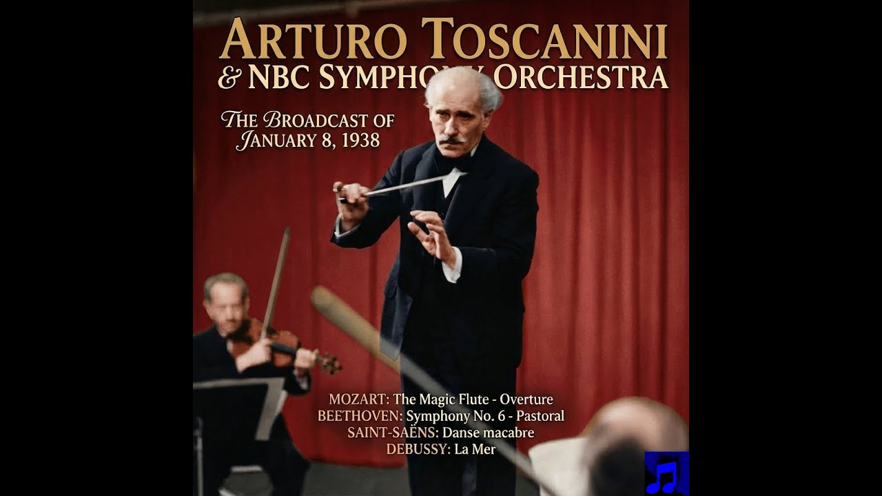 [1938-01-08] Arturo Toscanini & NBC Symphony Orchestra | Mozart, Beethoven, Saint-Saëns, Debussy