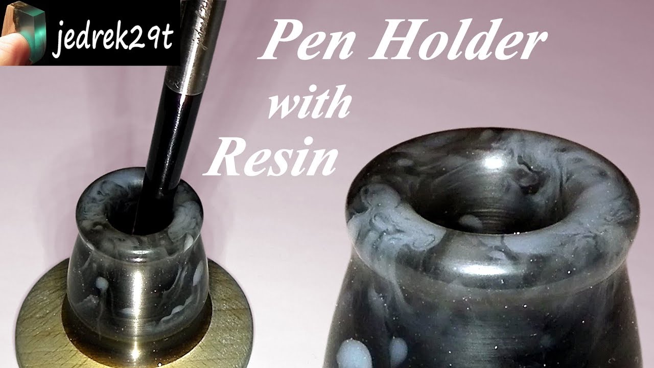 Как сделать PEN HOLDER с смолой и деревом