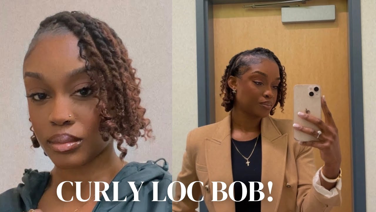 Loc Bob With Added Hair | Super Easy Loc Style