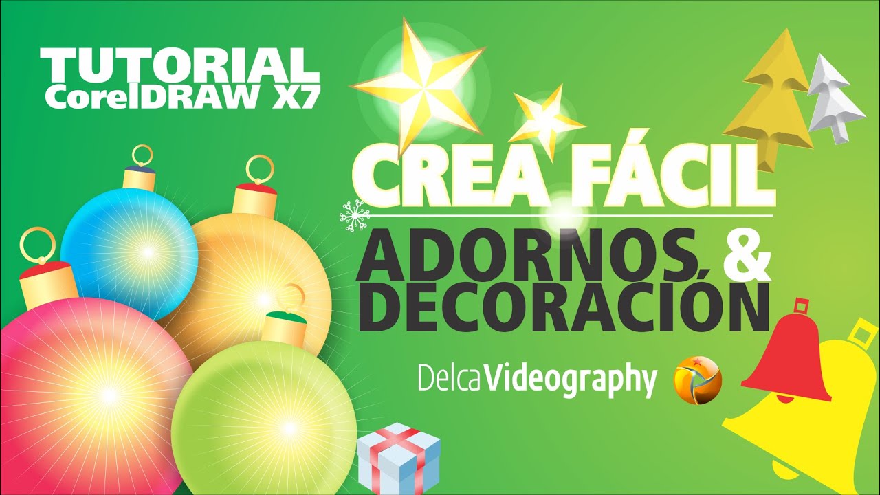 (BÁSICO) TUTORIAL 4 CorelDRAW X6, X7: Adornos y Accesorios (Español)