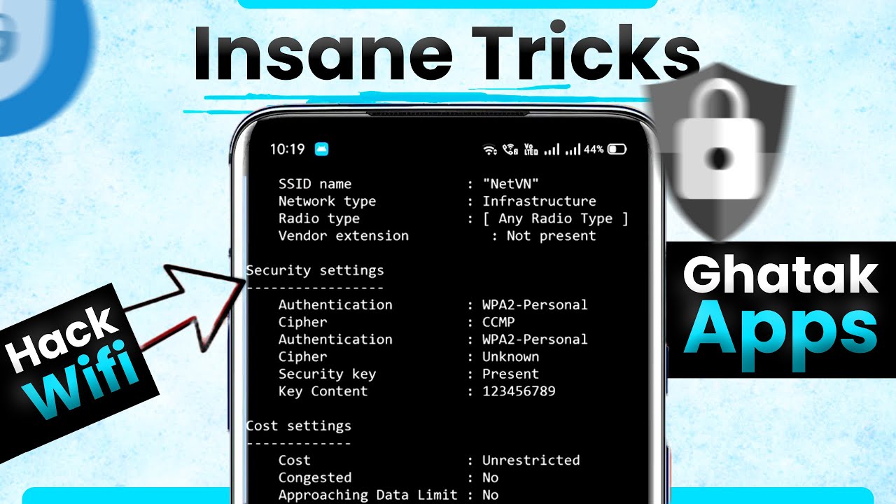 Ghatak apps and Insane Android Tricks | Hack Wifi - Only Legend Knows