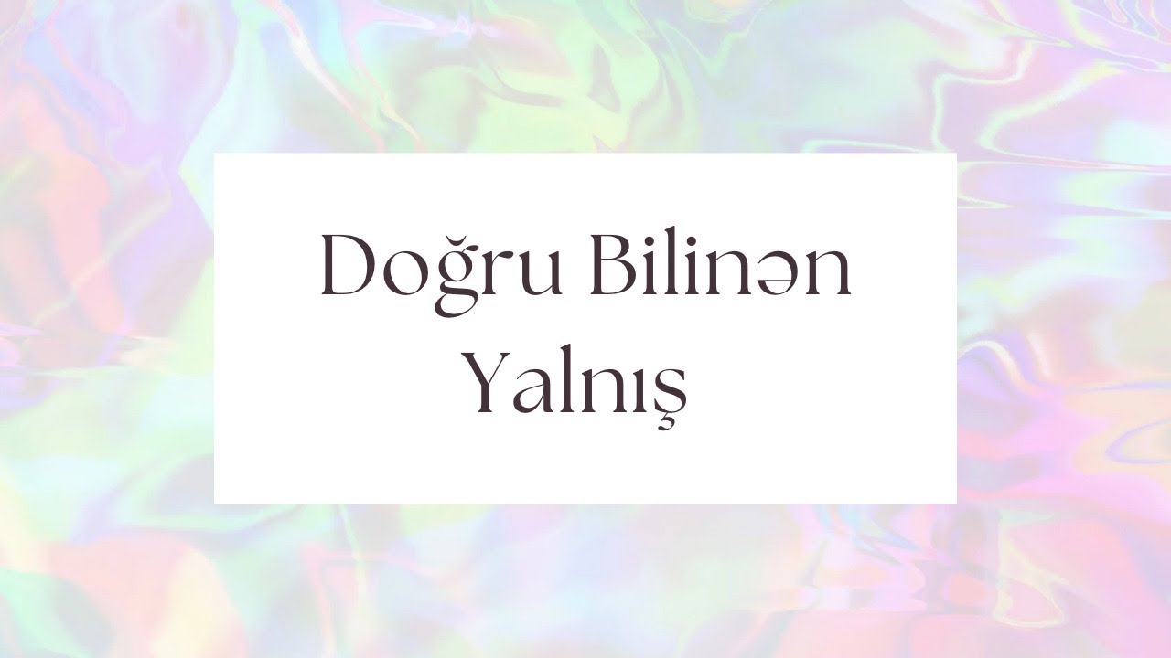 Sevdiyinlə deyil, Səni sevənlə evlən |  Psixoloq Leyla Gasimova
