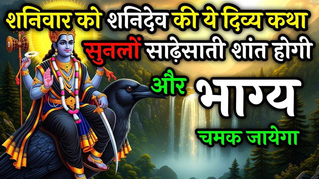 शनिवार के दिन शनि देव की यह पावन कथा सुन लो, साढ़ेसाती और शनि दोष से मिलेगी राहत | Shanivar Katha