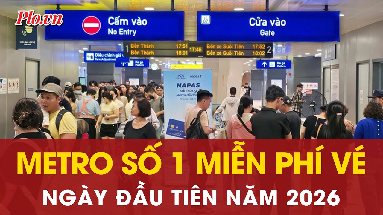 Tin vui chào năm mới: Metro số 1 miễn phí vé trong ngày đầu tiên năm 2026 - PLO
