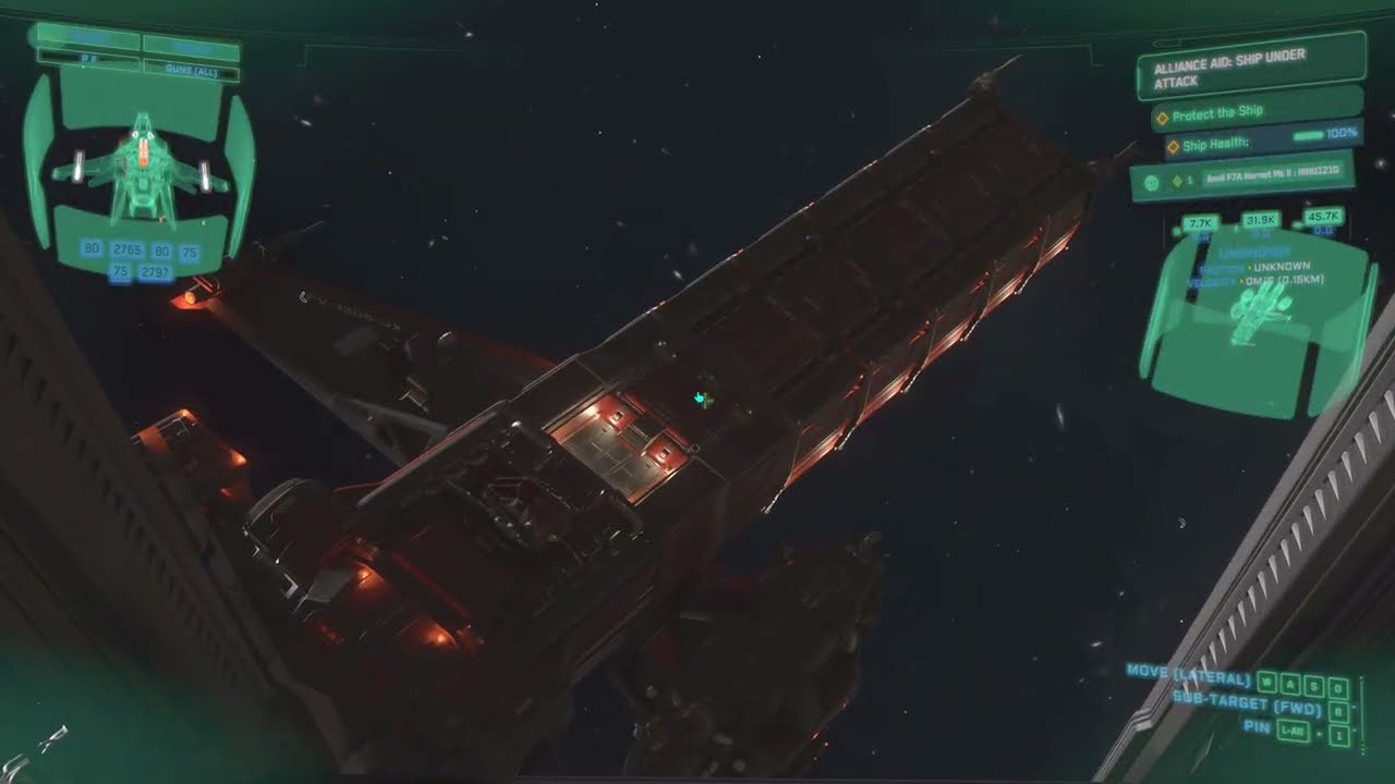 Star Citizen Alpha 4.6 - Alliance Aid Ship Combat Missions with F7A MKII Ballistics Loadout (4K HDR)