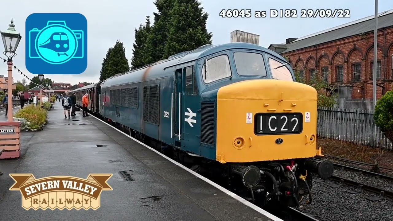 46045 as D182 Severn Valley Railway Round Trip. Mega Sounds!!!!!