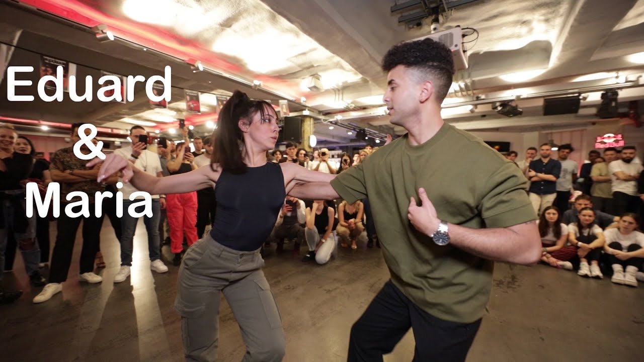 Eduard & Maria Bachata Demo at BOS 50/50 2024.03.16.