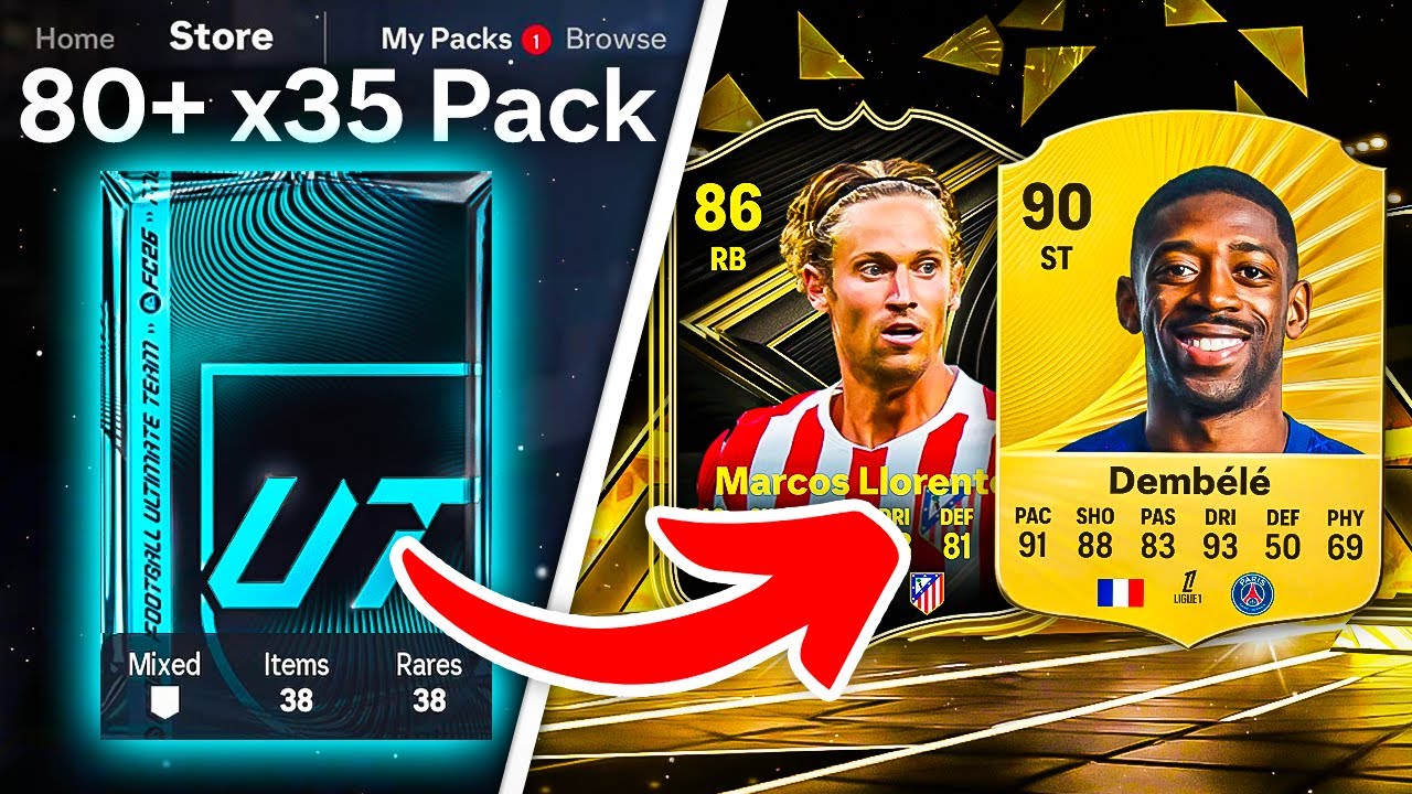 Ponad 80 x35 PAKIET&Oacute;W STARTOWYCH DELUXE! 😨 FC 26 Ultimate Team