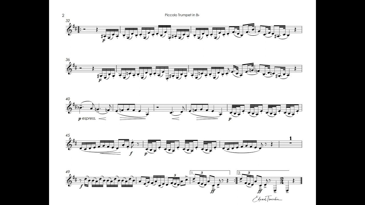 Cimarosa - Trumpet Concerto - Pacho Flores piccolo trumpet Bb