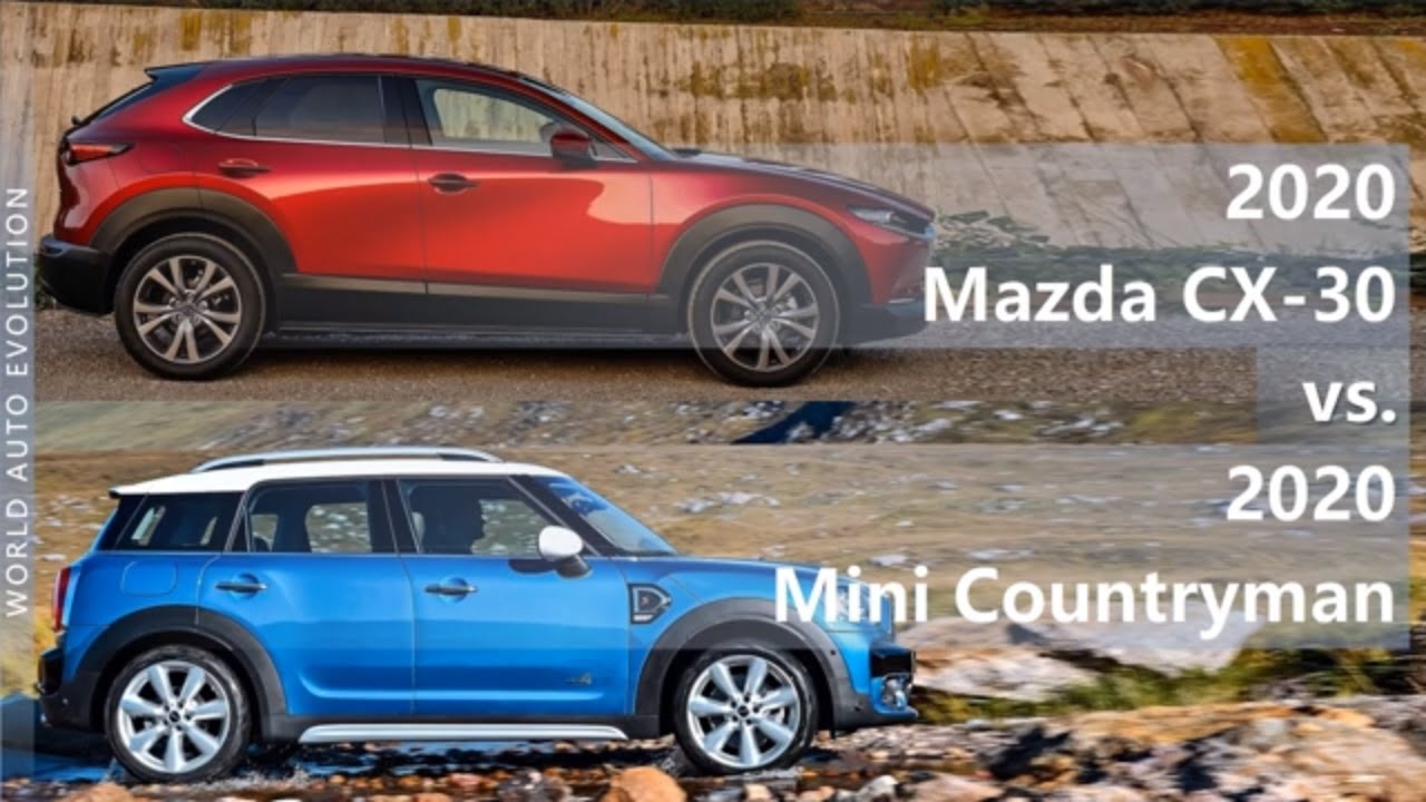 2020 Mazda CX-30 vs 2020 Mini Countryman (technical comparison)