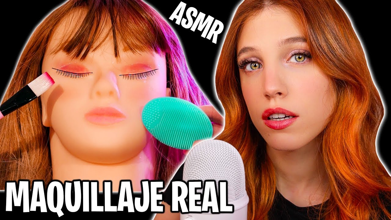 ASMR TE MAQUILLO + LIMPIEZA FACIAL 💄 ROLEPLAY EN ESPAÑOL (Mouth sounds)