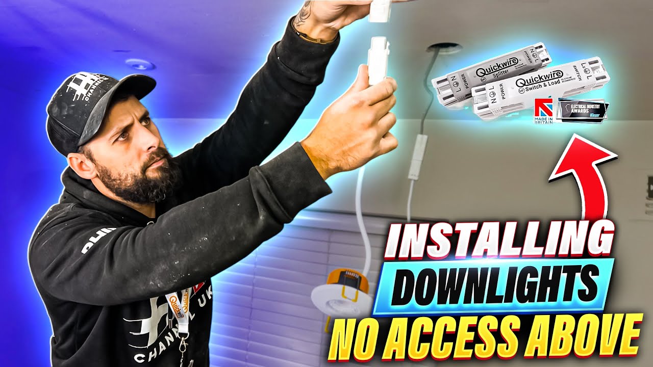 How To Install LED Downlights With No Access Above