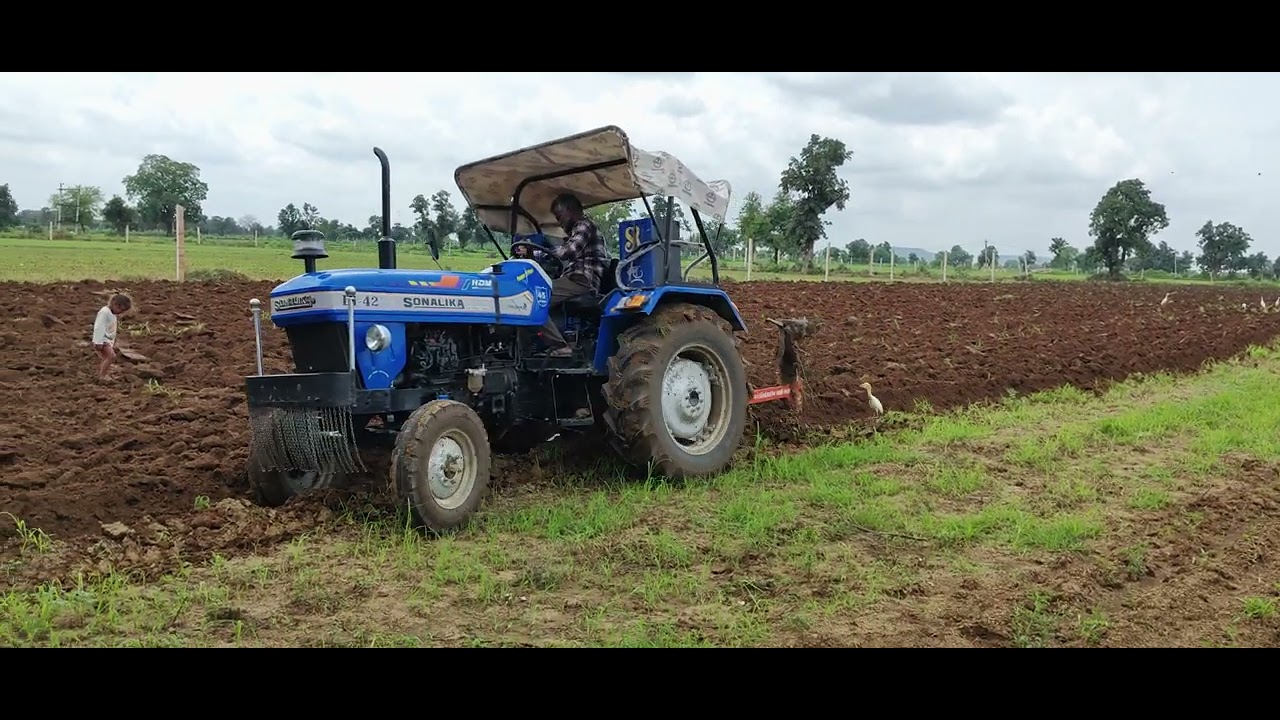 😍 4K Quality Full Video || Tractor & Hydraulic Palti-palla 🌾🍁 Beatifull Nature 😍 #kissan #farming
