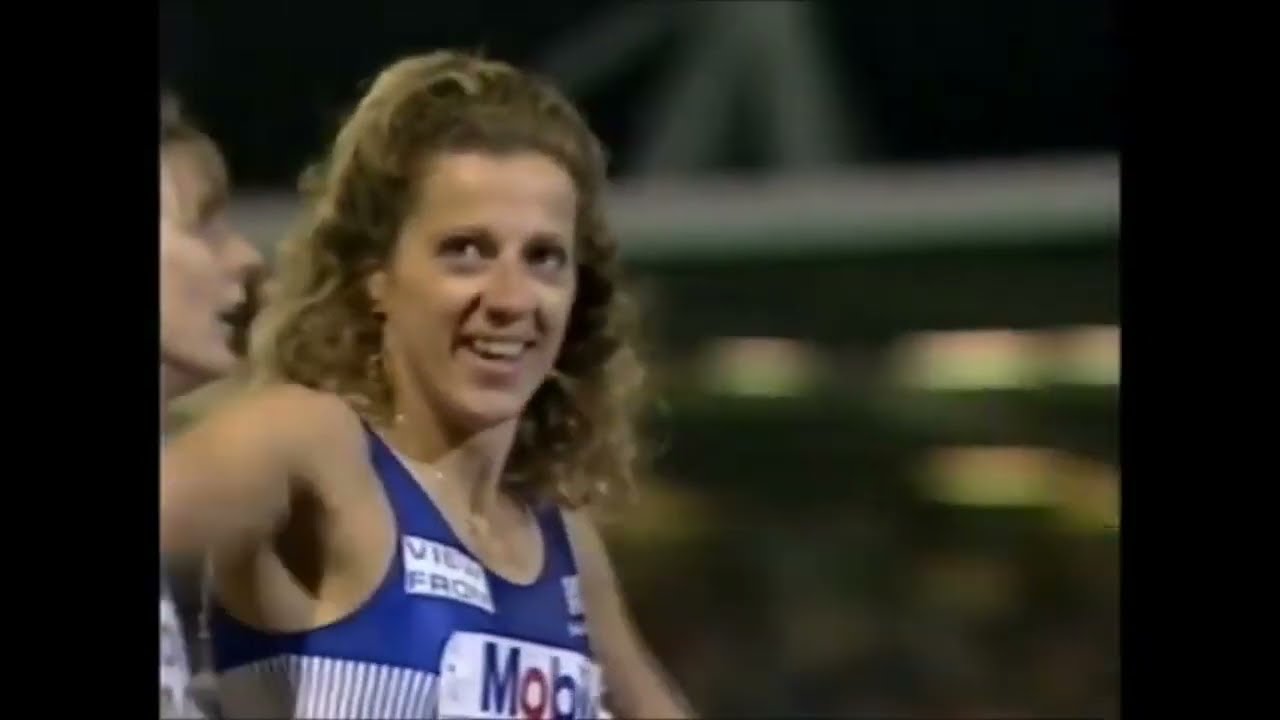 GB win womens 4x400m relay with split times - 1994 World Cup London