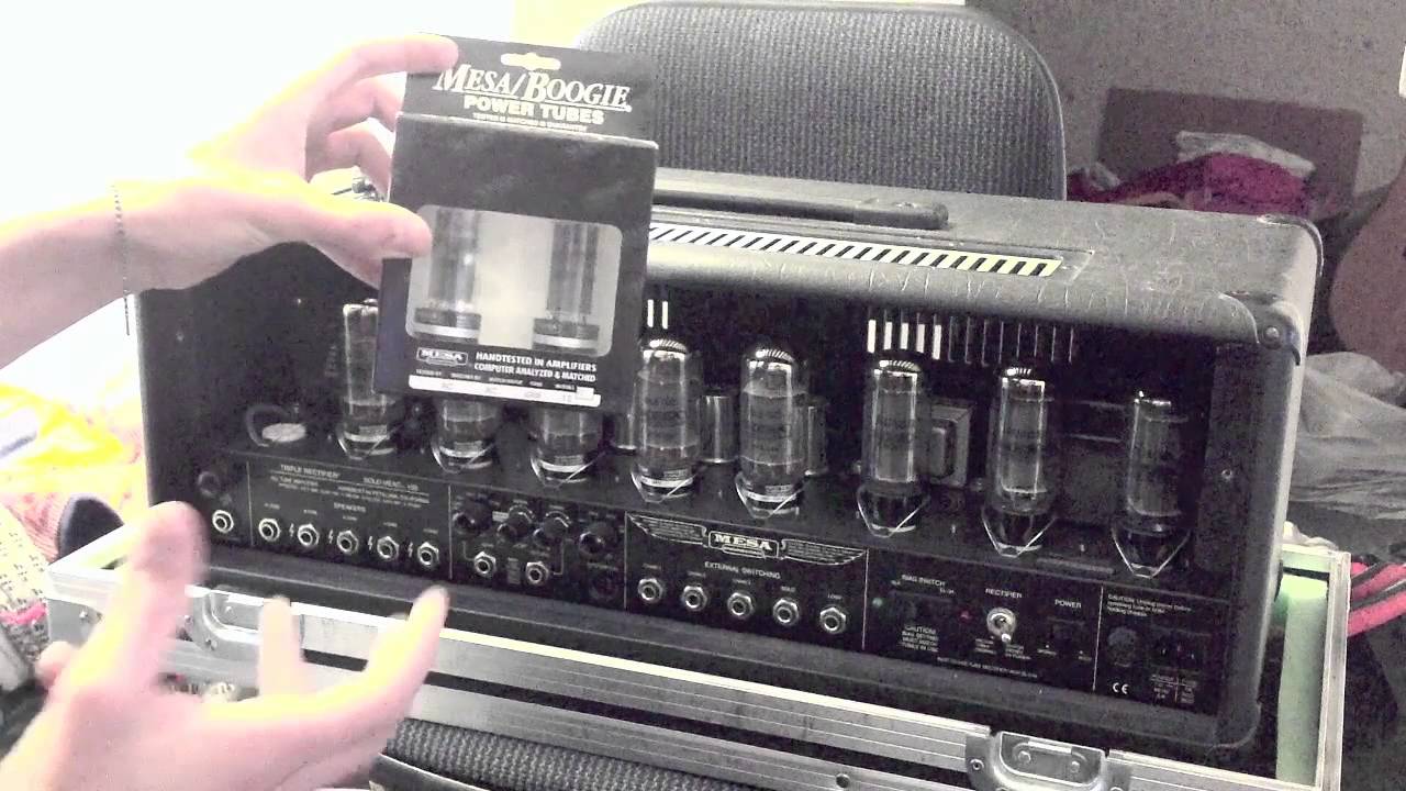 How to change the tubes in a mesa boogie triple rectifier guitar amplifier