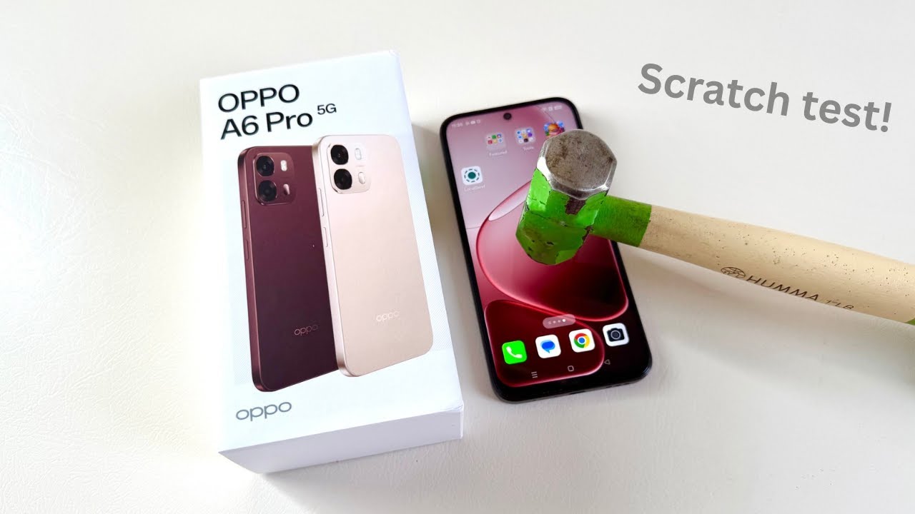 Oppo A6 Pro 5g Screen Scratch Test