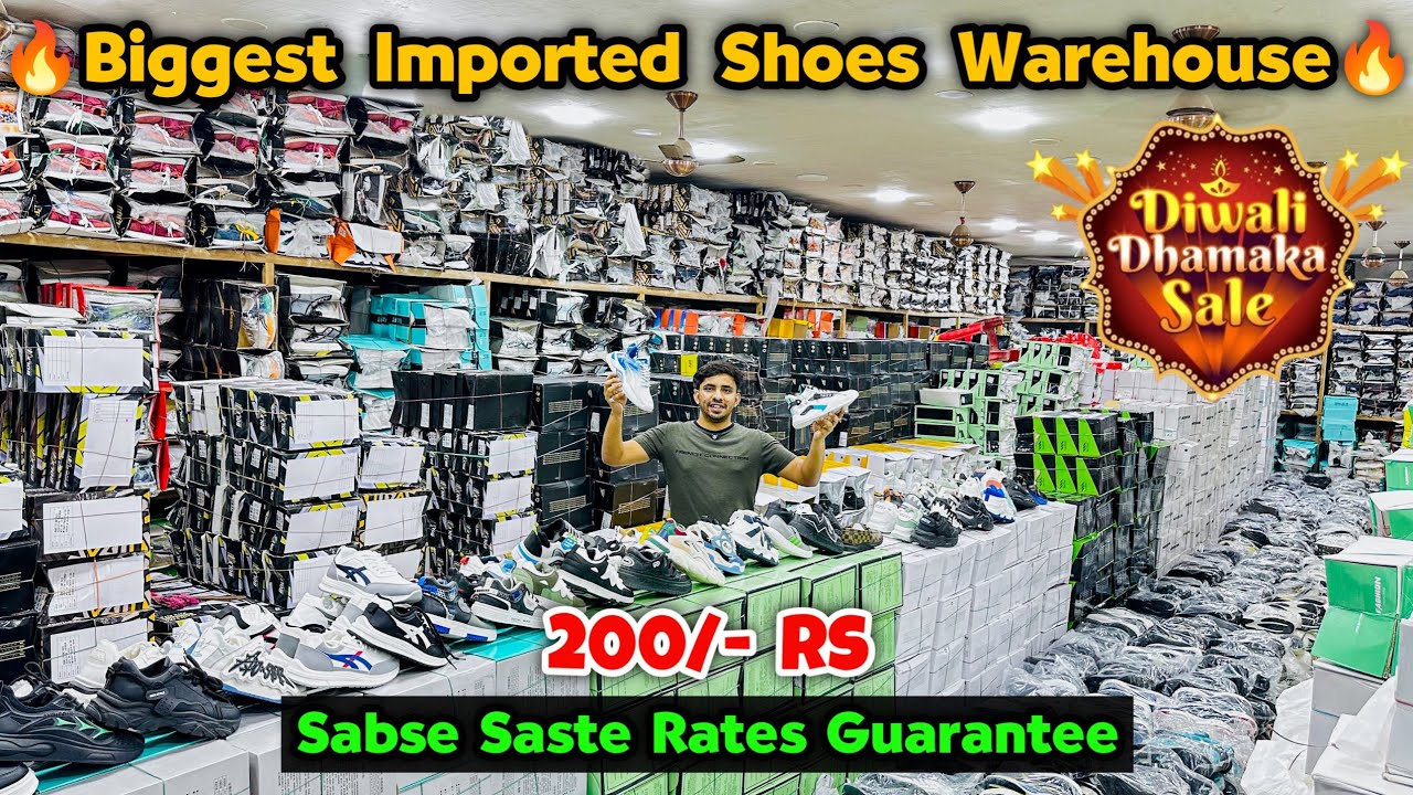 Biggest Imported Shoes Warehouse🪔🤯💥| Shoes Market in Delhi | Shoes Wholesale Market in Delhi