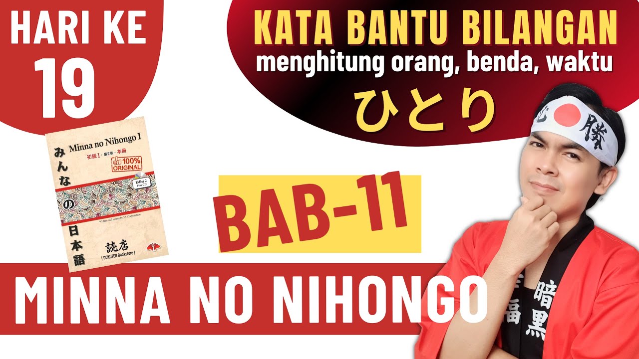 BAB 11 - Kata Bantu Bilangan Bahasa Jepang | Belajar Otodidak