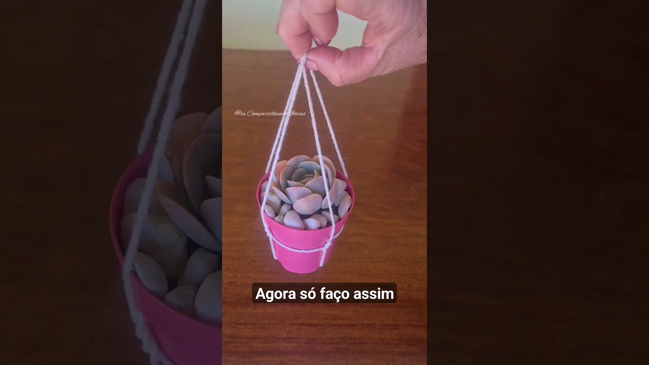 SUPORTE PARA PENDURA VASO COM BARBANTE