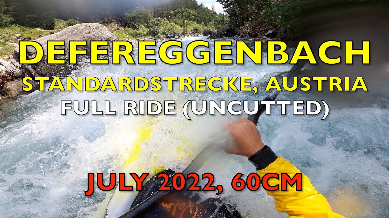 Kayaking on Defereggen Standardstecke(WWIV), full ride, July 2022