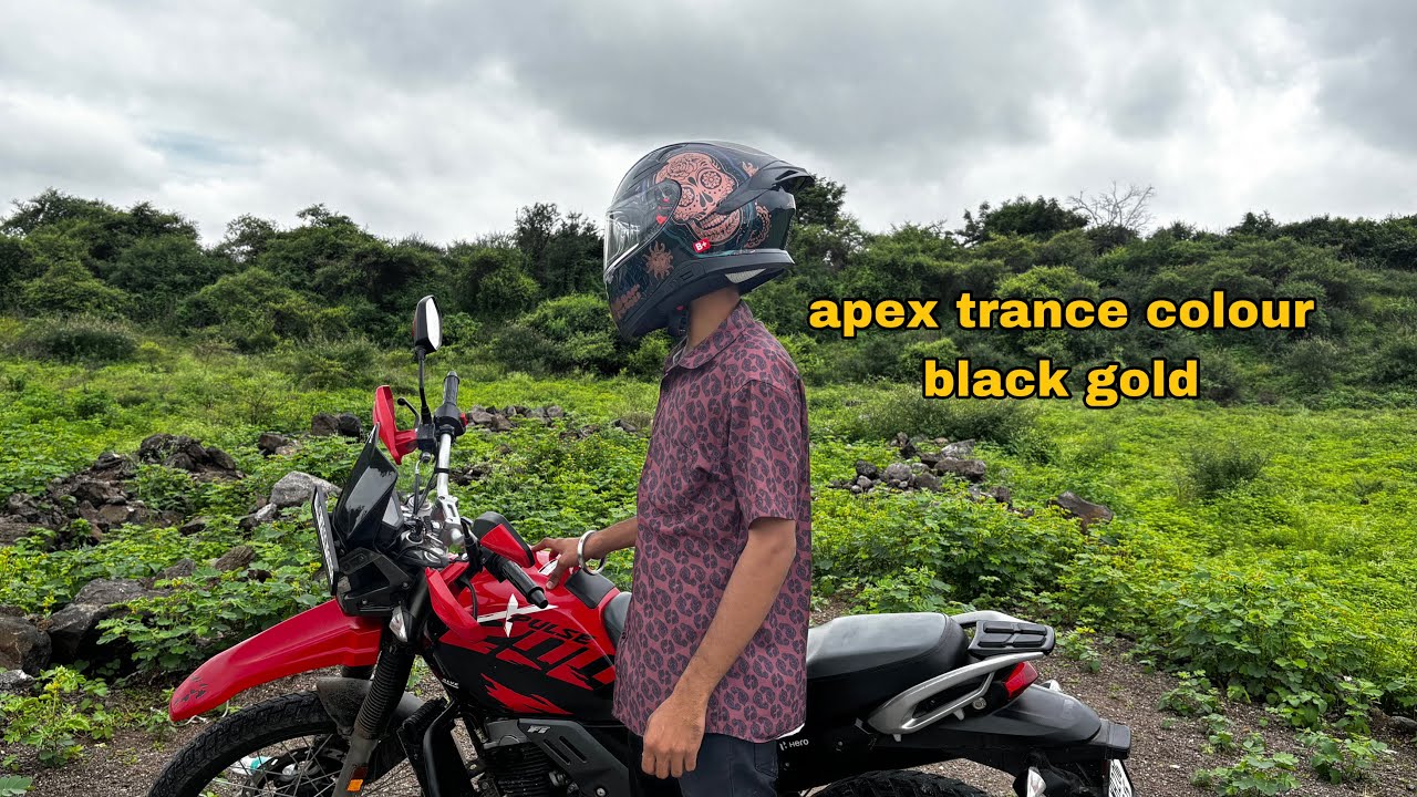 New axor helmet 2024 apex trance amazing graphics colour black gold ECE R-22.06 (Europe)