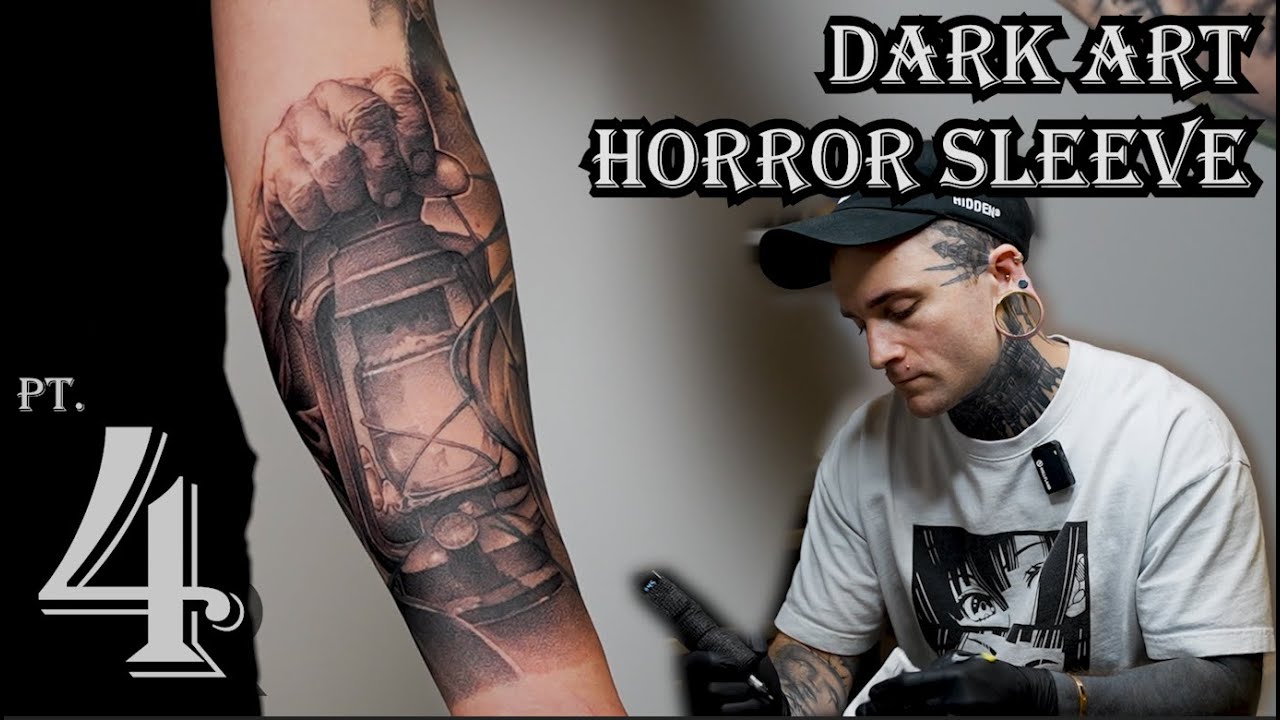 Опыт татуировки: Dark Art Horror Sleeve Pt. 4 с Джоном Нельсоном