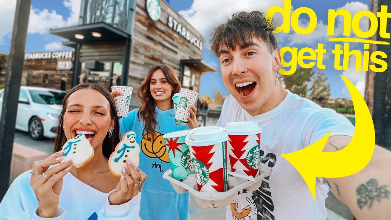 Trying Starbucks Holiday Drinks & Treats 2022 - Vlogmas Day 4