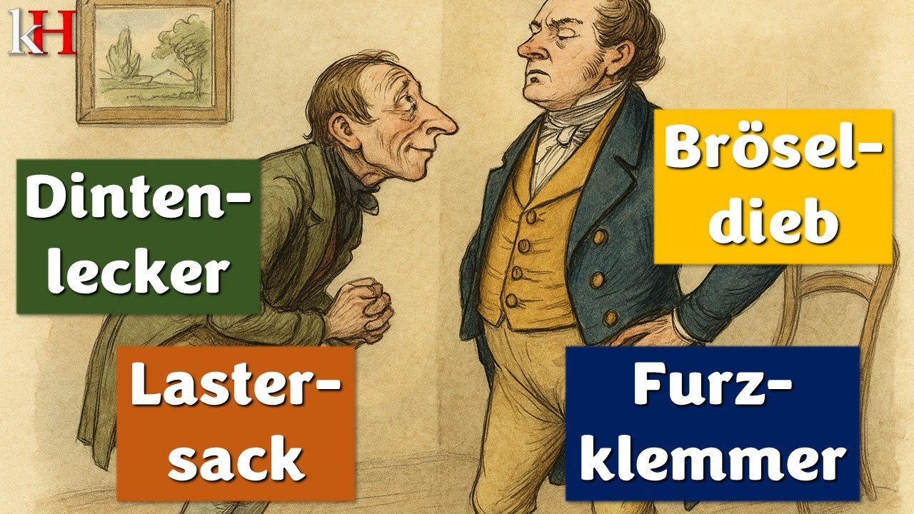 11 uralte Schimpfwörter, die heute keiner mehr kennt – Vom Augendiener bis zum Schlummerbalg