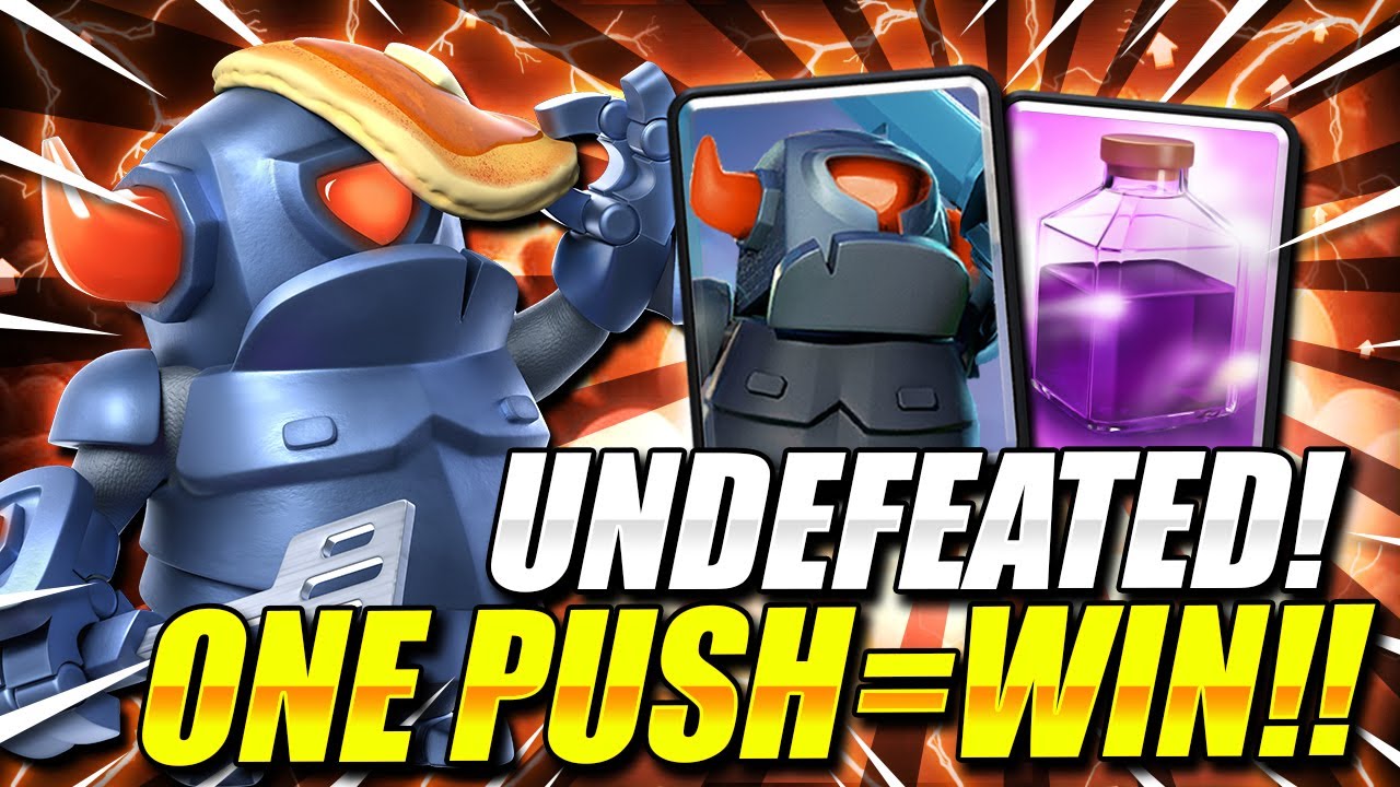 UNREAL!! STRONGEST MINI PEKKA RAGE DECK WINS IN ONE PUSH ONLY!! - Clash Royale
