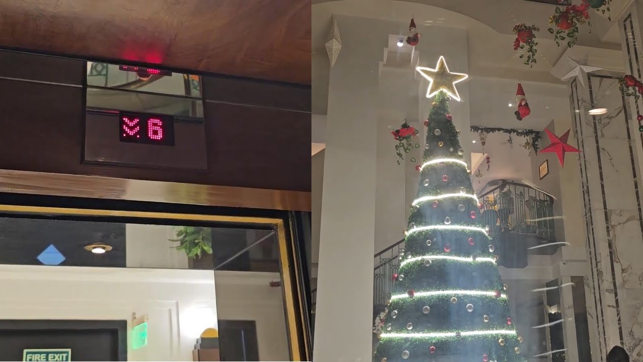 (XMAS 2024!) Beautiful KONE elevators at Hotel Marine Plaza in Marine Drive, Mumbai