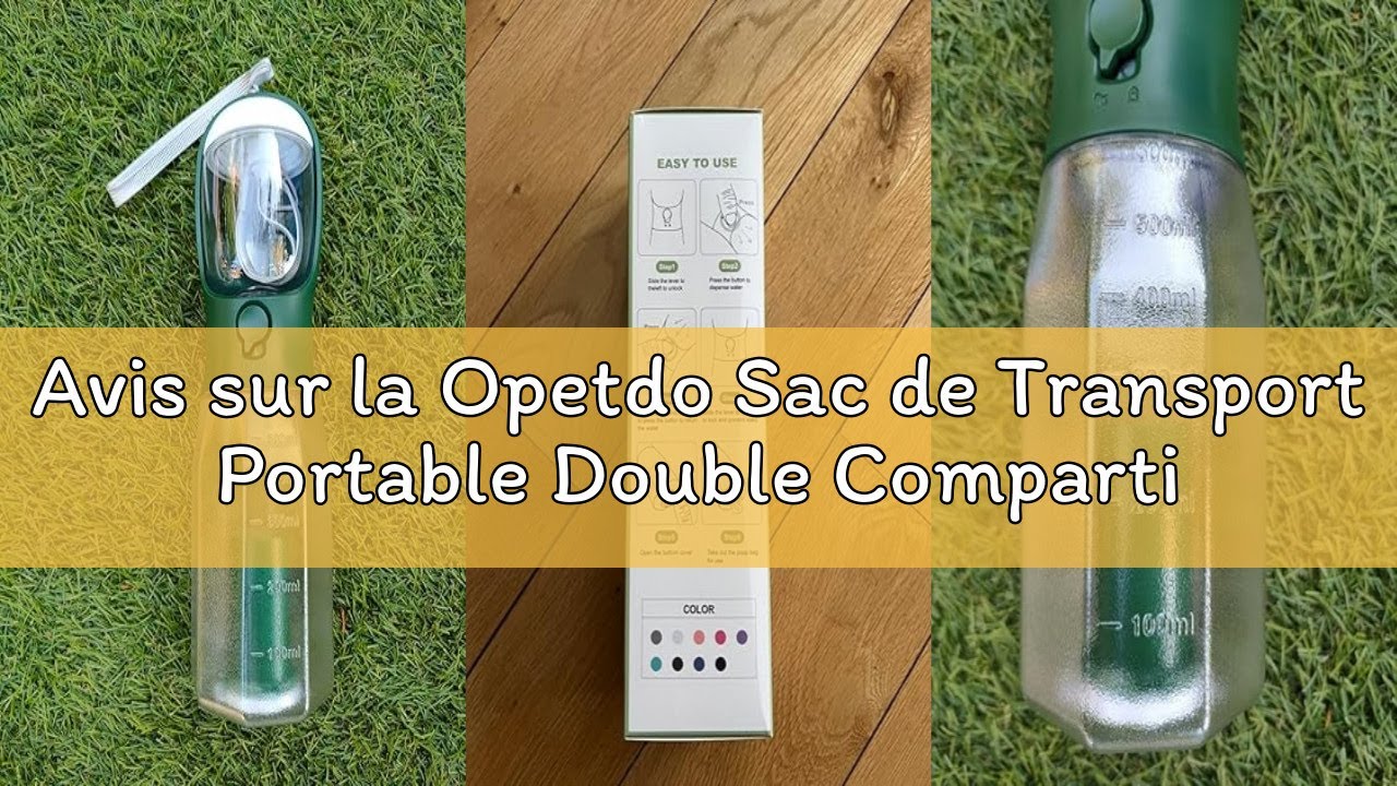Avis sur la Opetdo Sac de Transport Portable Double Compartiment pour Animaux à roulettes, Chariot d