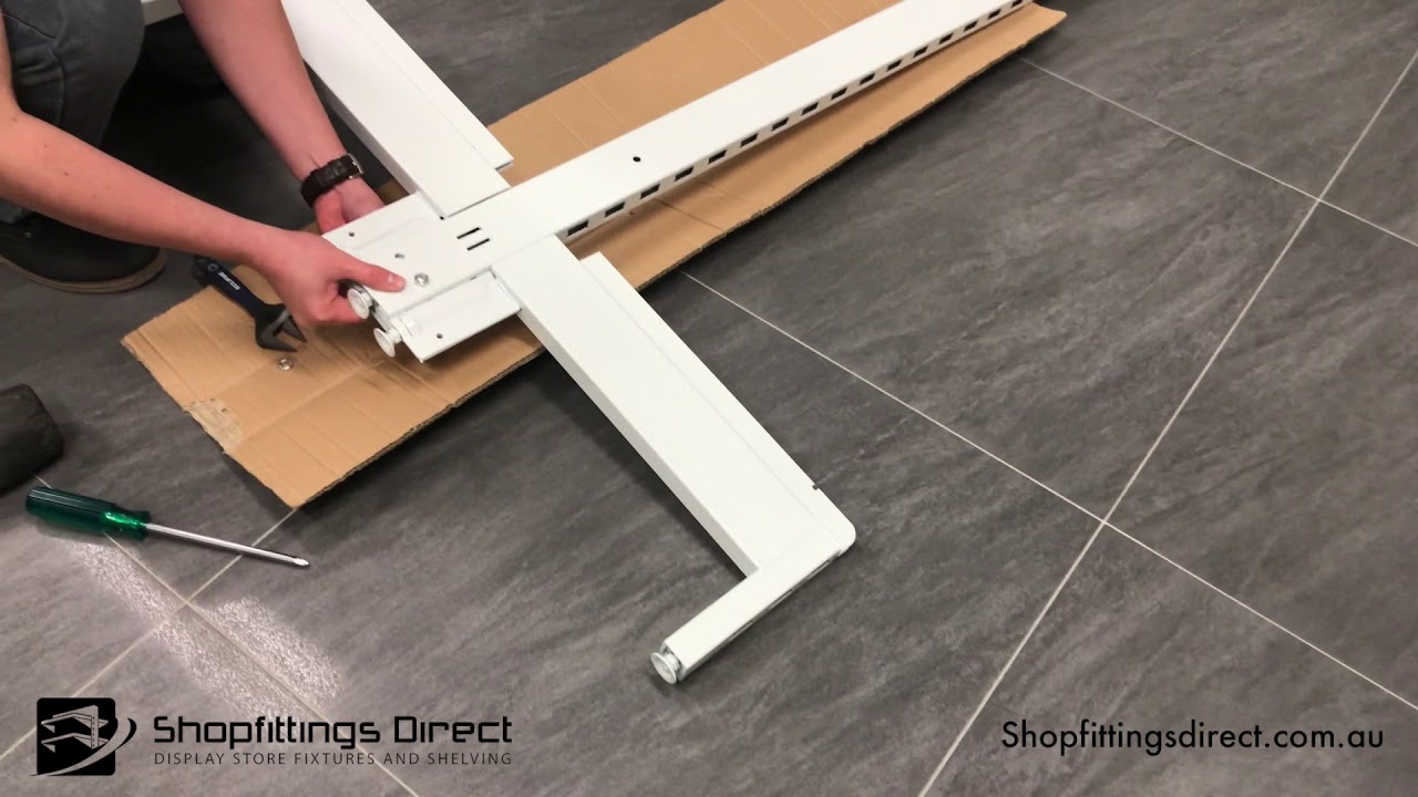 How To Set Up A Double Sided Pegboard Gondola Shelving Starter Bay