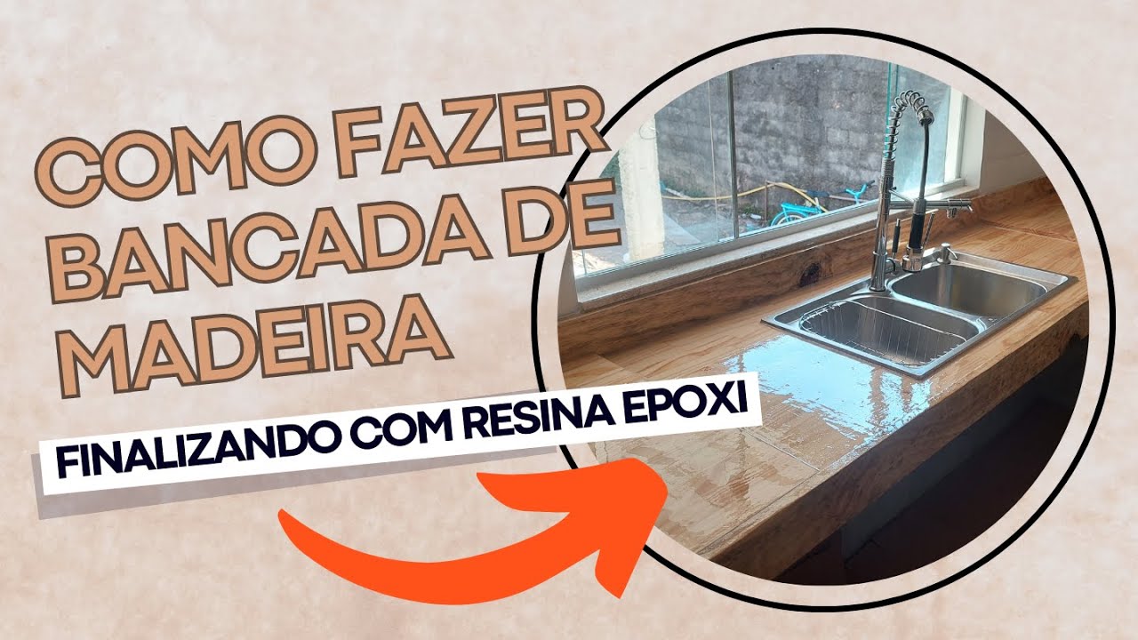 COMO FAZER BANCADA DE MADEIRA COM RESINA EPOXI - LUDI LEAL #façavocêmesmo #bancadademadeira