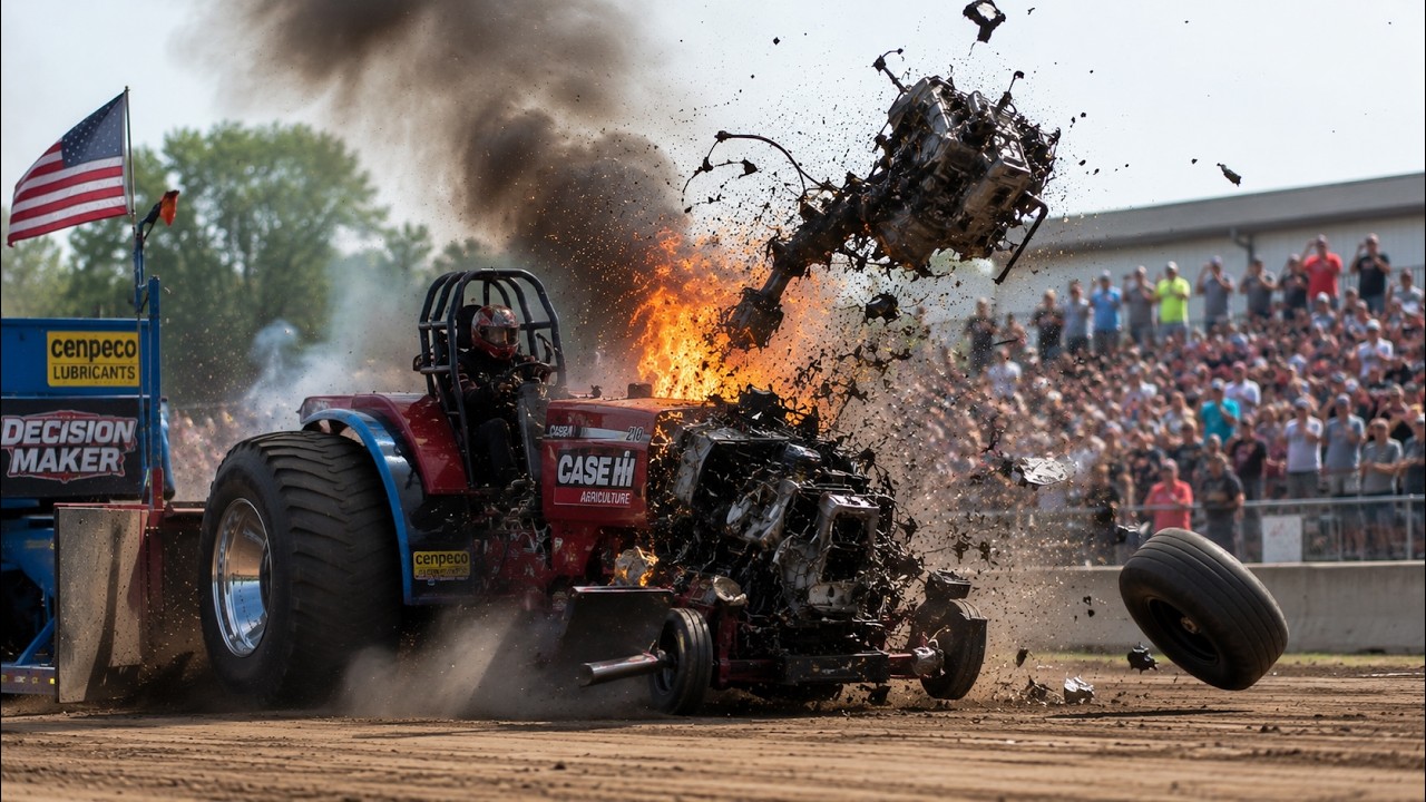 Insane Tractor Pulling Fails &ndash; Engines Explode & Parts Fly! #54