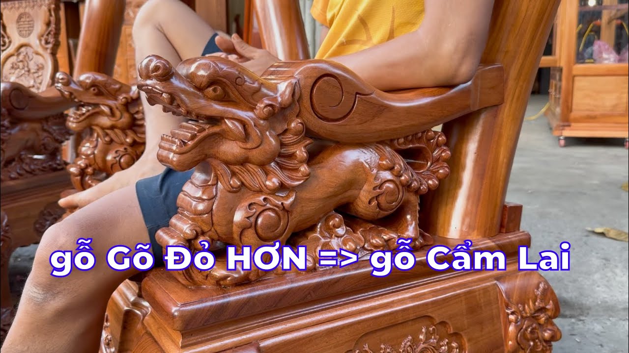 Chiêm Ngưỡng Bộ bàn ghế Nghê Đỉnh gỗ gõ đỏ tay 12 dáng 14 đẹp nhất