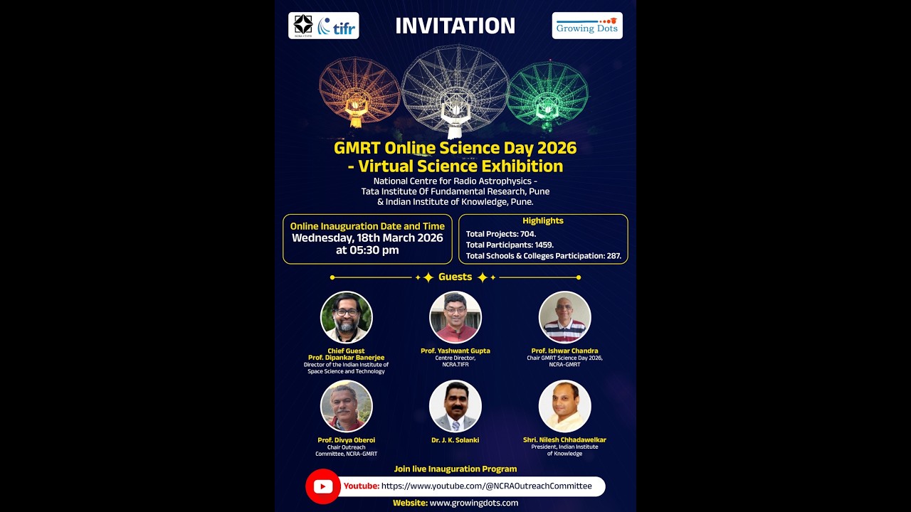 GMRT Online Science Day 2026 - Virtual Science Exhibition