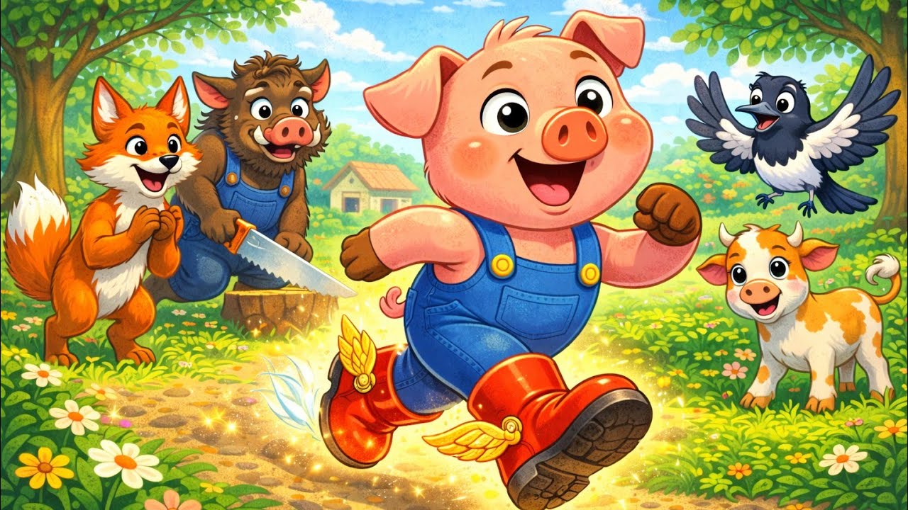 🌲🐷 Хрюша і Чоботи Скороходи 👢✨ | Збірка Українських Аудіоказок Надобраніч 🌙